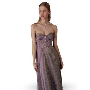 NWT Nocturne Strapless Dress Sweetheart‎ Neckline Heart-Shaped Button, Prom